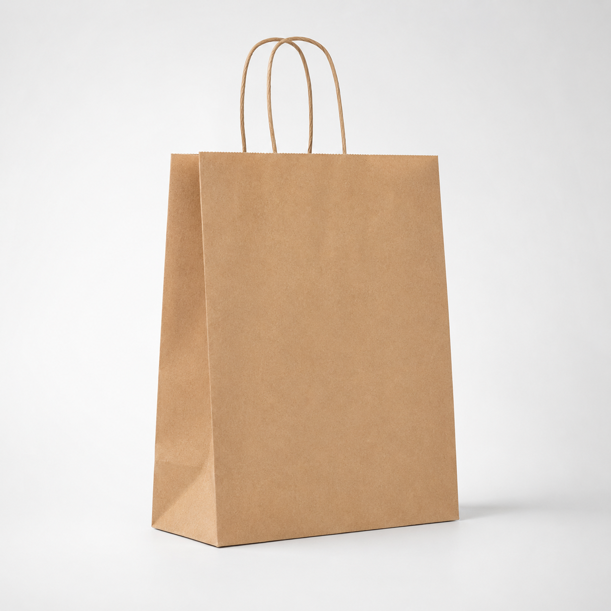 Kraft Kağıt Çanta Burgu Saplı 19X8X24 cm